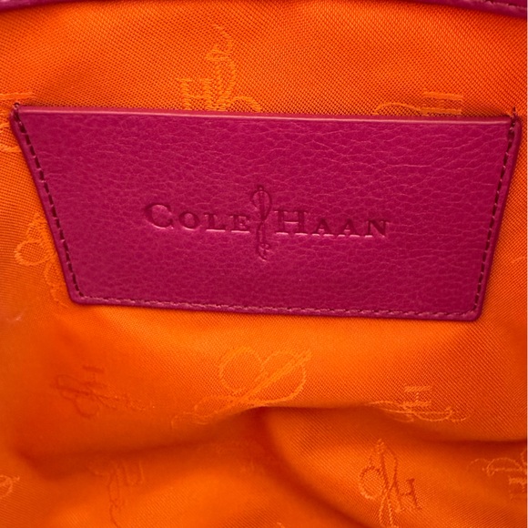 Cole Haan Leather pinkish/purplish Tote. (Missing cross body strap) - Picture 9 of 9